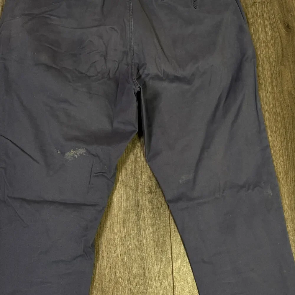 JCrew 770 Straight-fit Stretch Chino Pants SZ 33x30 Dusty Navy Flat Front Twill